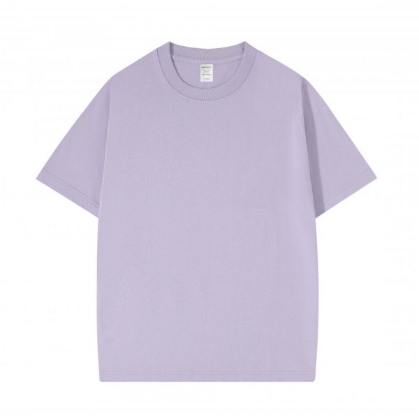 L231 230gsm Pure Cotton Regular Fit Crew Neck Short Sleeve Shirt 5