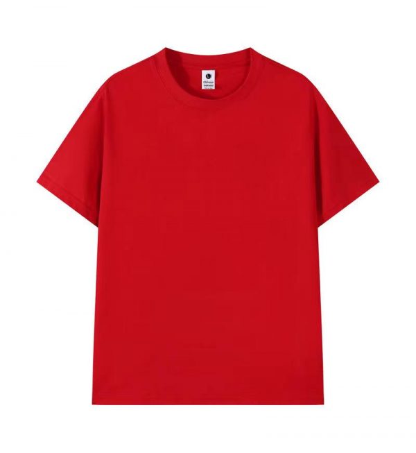 微信图片_202405101627392 L232 40S Double Yarn Solid Color Slight Drop-Shoulder T-shirt