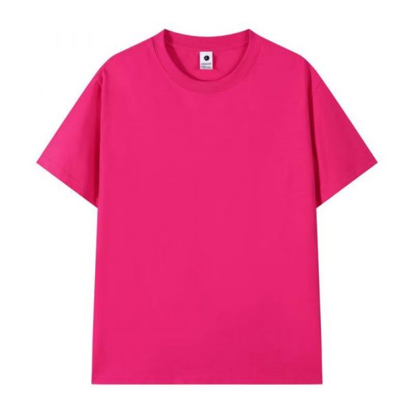 微信图片_202405101627401_副本 L232 40S Double Yarn Solid Color Slight Drop-Shoulder T-shirt