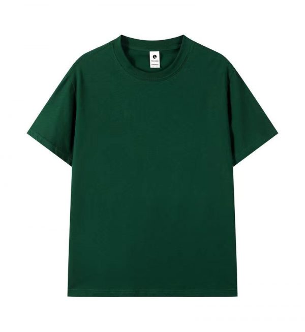 微信图片_202405101627421 L232 40S Double Yarn Solid Color Slight Drop-Shoulder T-shirt