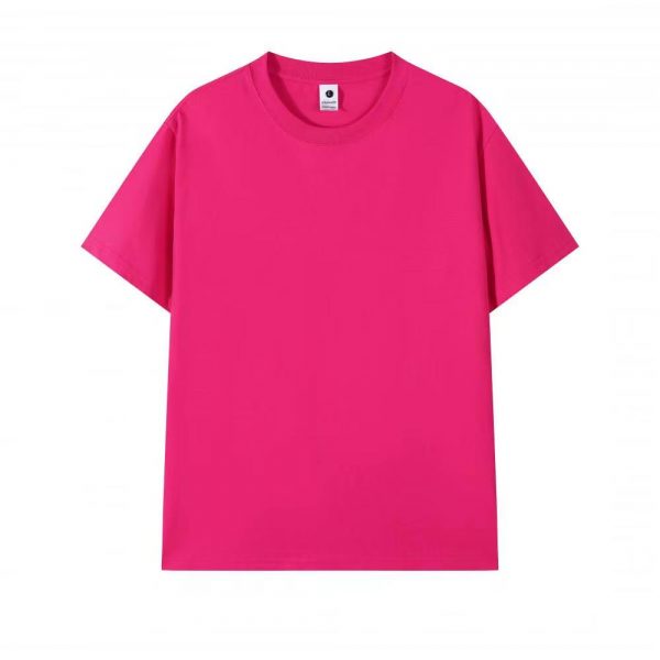 微信图片_202405101627442 L232 40S Double Yarn Solid Color Slight Drop-Shoulder T-shirt