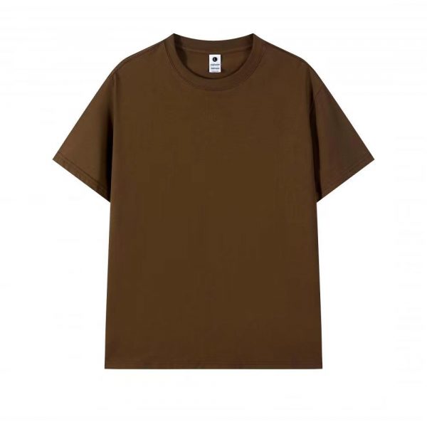 微信图片_202405101627451 L232 40S Double Yarn Solid Color Slight Drop-Shoulder T-shirt