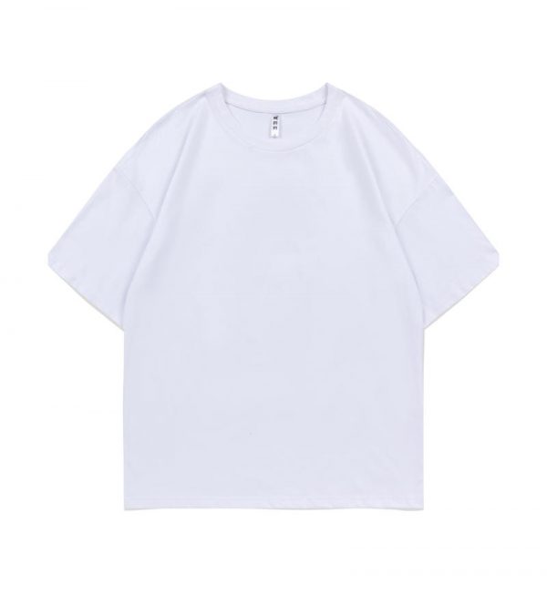 13362047350741038 L202 200gsm Pure Cotton Drop Shoulder Round Neck Half Sleeve