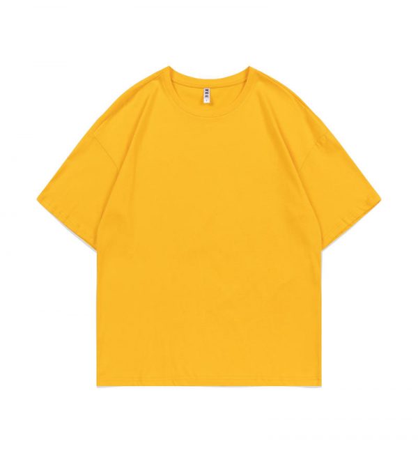 13362047350762750 L202 200gsm Pure Cotton Drop Shoulder Round Neck Half Sleeve