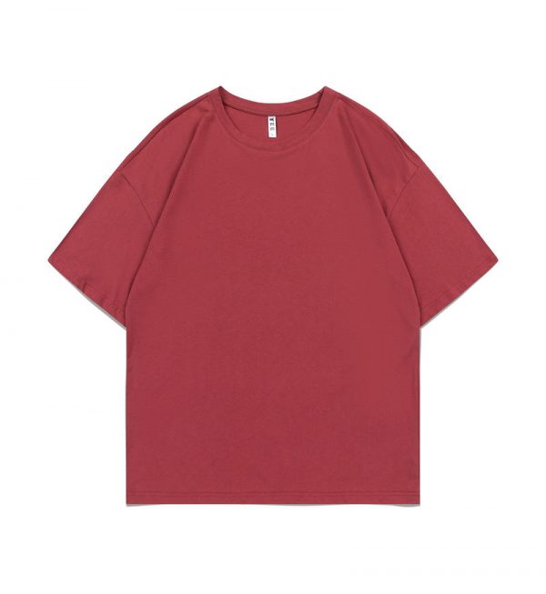 13362047350772227 L202 200gsm Pure Cotton Drop Shoulder Round Neck Half Sleeve