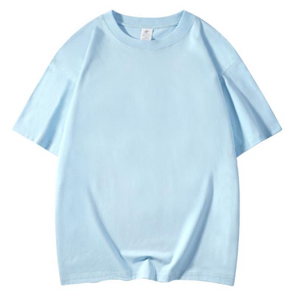 133620559046379513 L221 220gsm Triple Needle Drop Shoulder Round Neck cheap custom t shirts