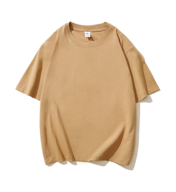 13362056096485124 L221 220gsm Triple Needle Drop Shoulder Round Neck cheap custom t shirts