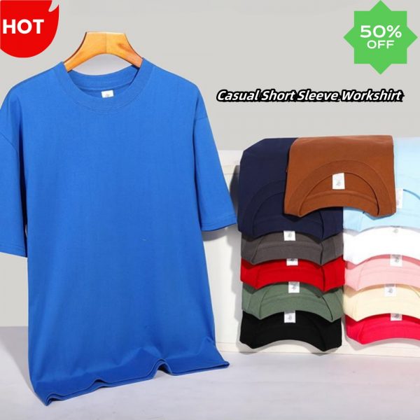 13362056583728043_副本 L221 220gsm Triple Needle Drop Shoulder Round Neck cheap custom t shirts