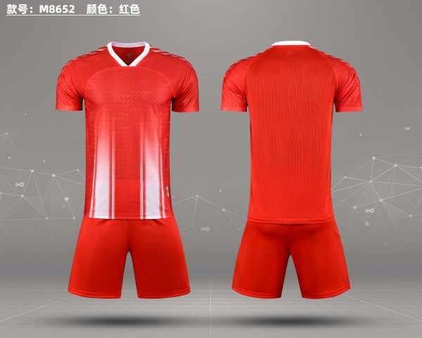 M8652 red soccer jersey