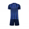 Simple Vintage Blue Soccer Jersey Set Customization