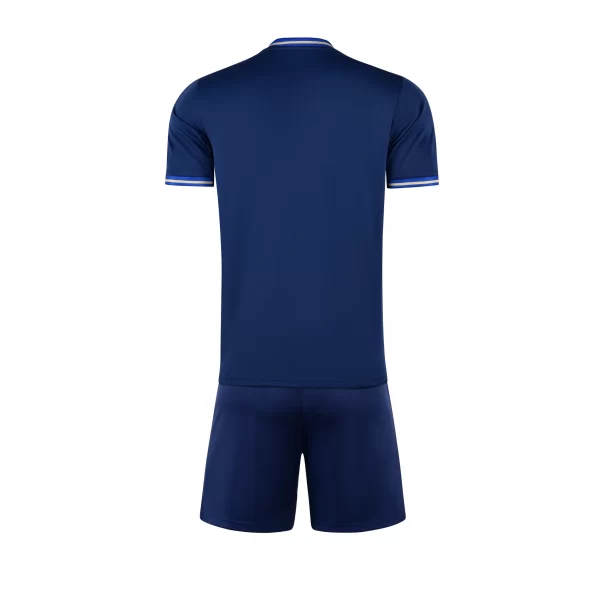Simple Vintage Blue Soccer Jersey Set Customization